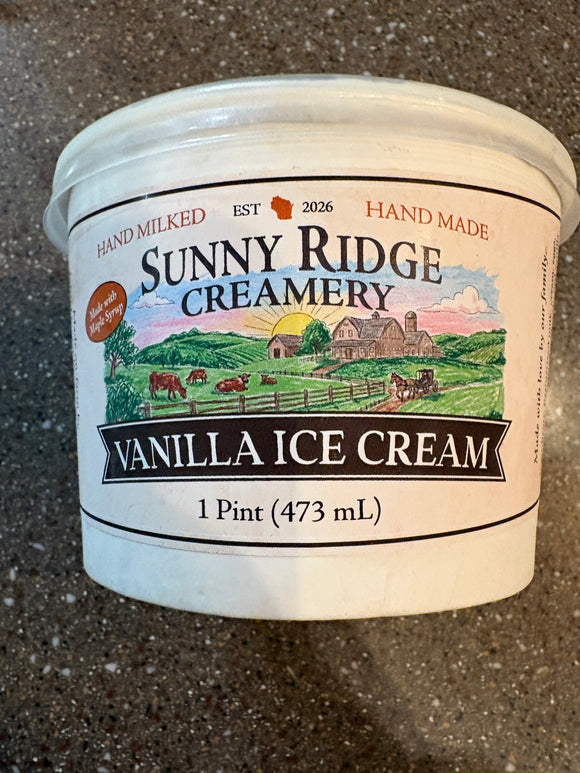 Ice Cream - Amish made Vanilla