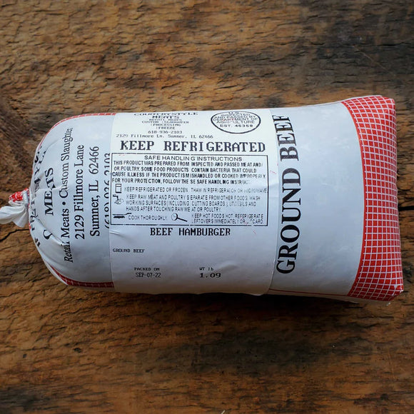 Beef - 1 lb Ground grassfed, grain finished