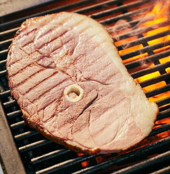 Farm Fresh Pork - Ham Steak - Saratoga Homestead - Locally Grown in Ladd, Illinois - New