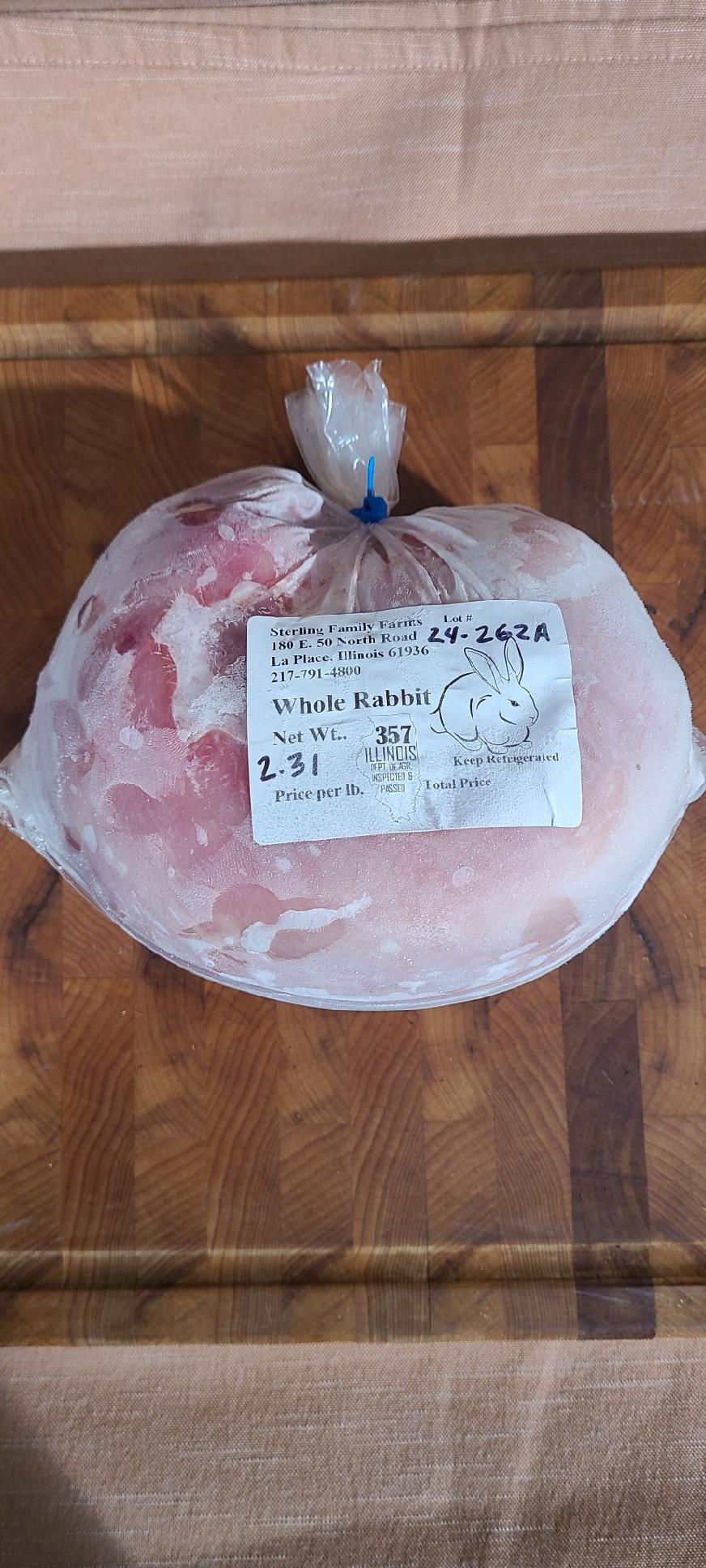 Rabbit - 1.5-2.25# (Best for Pet Food)